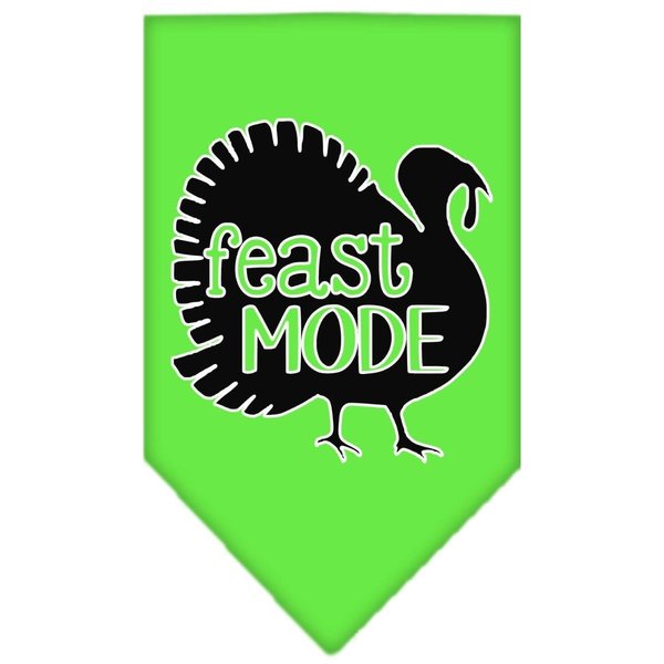 Mirage Pet Products Feast Mode Screen Print BandanaLime Green Large 66-429 LGLG